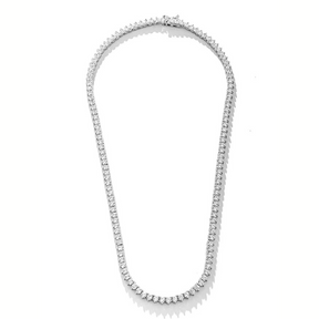 Colar Riviera Prata 925 +  Brinde Pulseira Riviera 4 Garras Prata 925 | Alviane