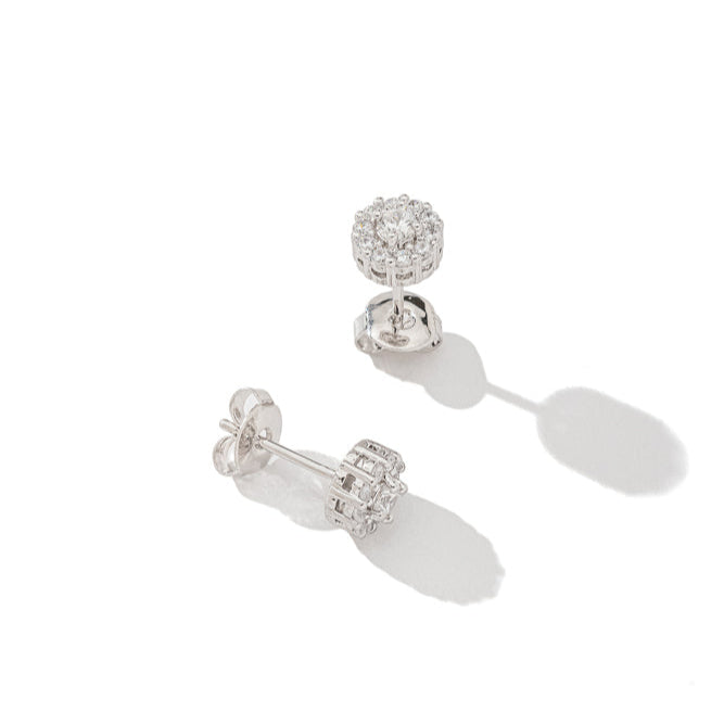 Brinco Daisy com Zircônia Branca | Alviane