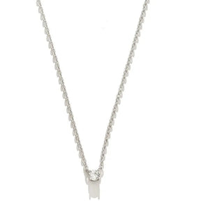 Colar Malu - 4mm, Zircônia Branca - Alviane