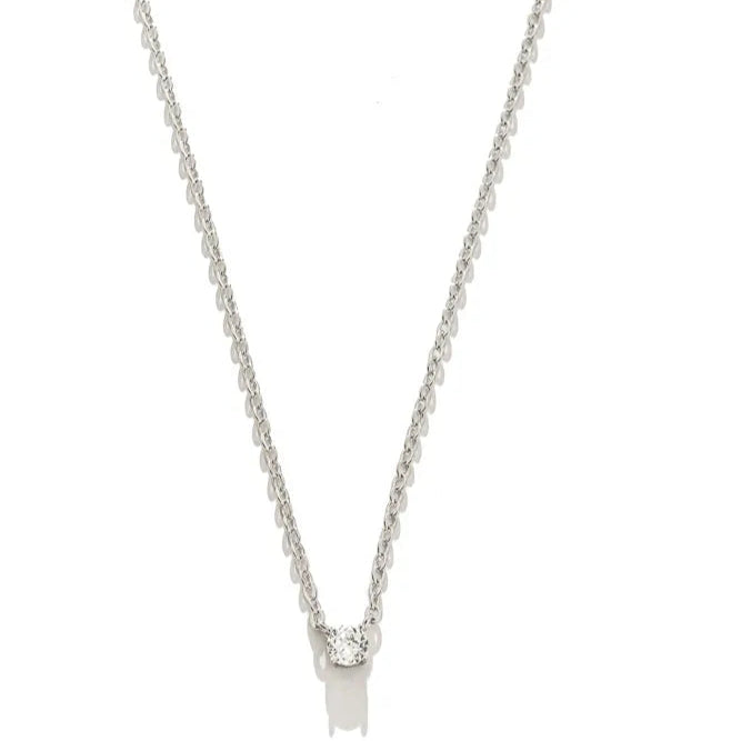 Colar Malu - 4mm, Zircônia Branca - Alviane