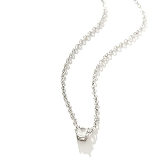 Colar Malu - 4mm, Zircônia Branca - Alviane
