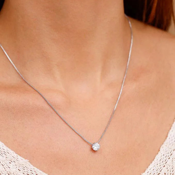 Colar Malu 6mm com Zircônia Branca | Alviane