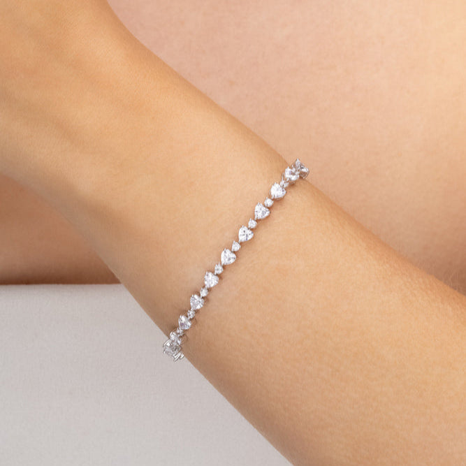 Pulseira Isla com Zircônias Brancas | Alviane